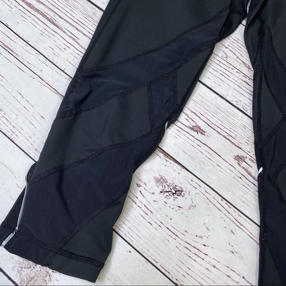 Zella Leggings Capri Mesh Cropped Pants Workout - Picture 8 of 13